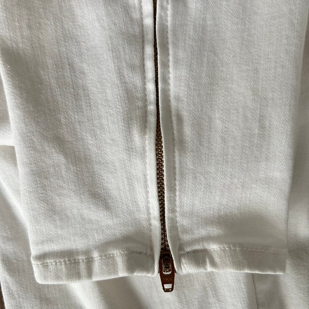 L’AGENCE Andrea Skinny Jeans Women 29 High Rise White Denim - Picture 4 of 10
